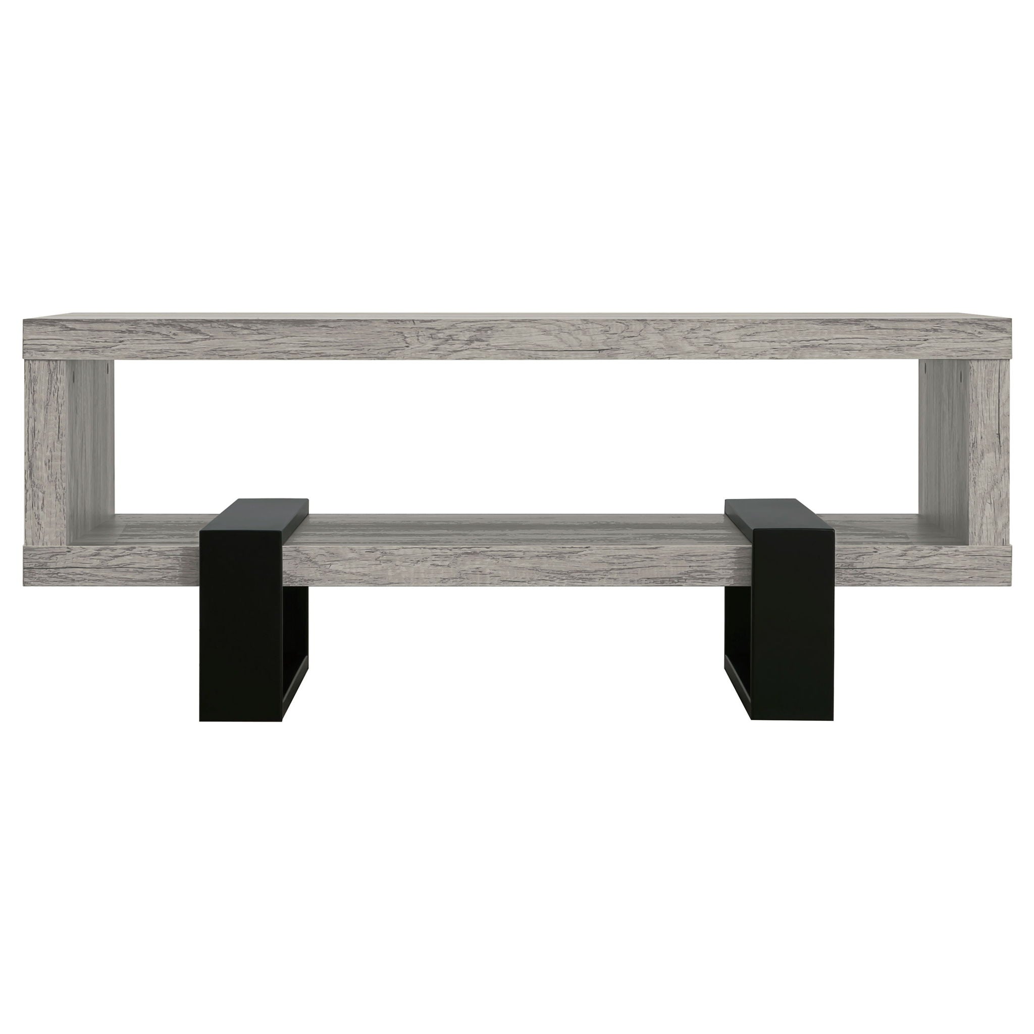 Dinard Engineered Wood Cocktail Coffee Table Grey Driftwood