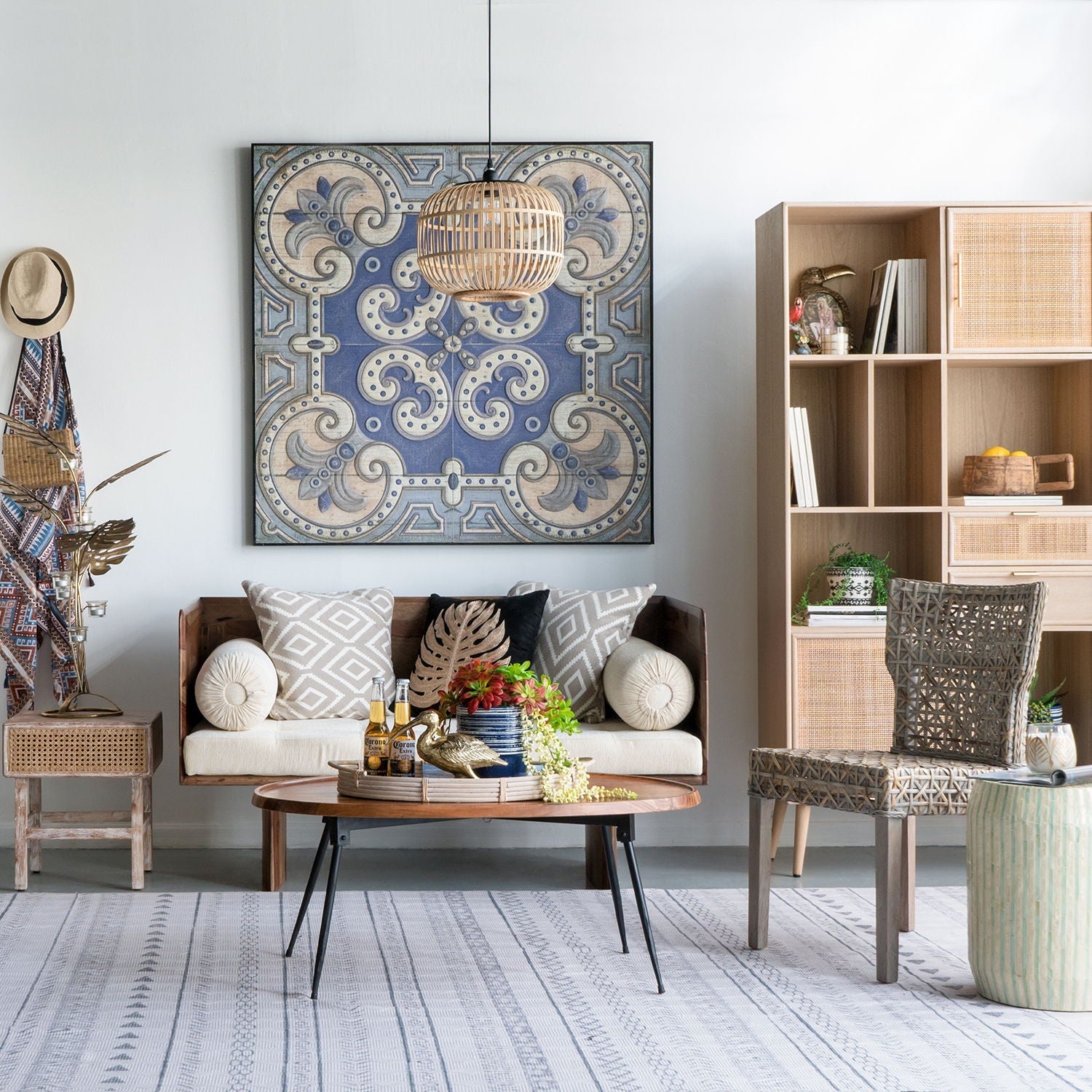 Oval Coffee Table - Brown