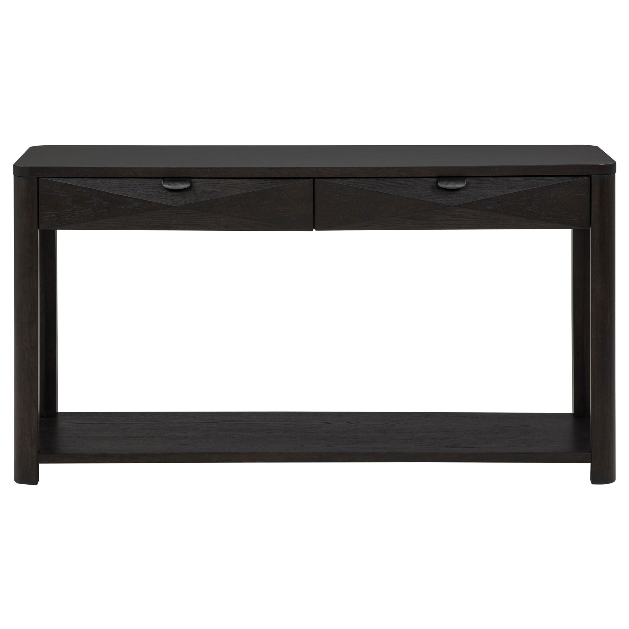 Marcelo Sofa Console Table with 2 Drawers and Shelf Coffee
