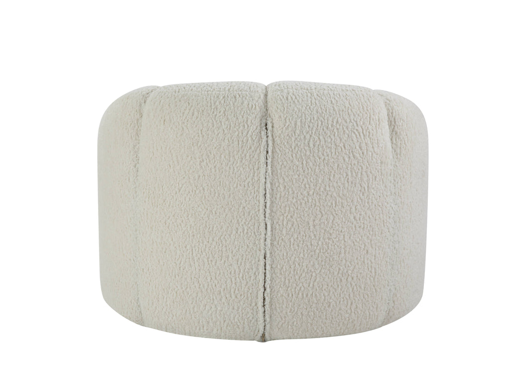 Osmash - Teddy Sherpa Chair With Swivel - White
