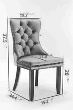 Nikki - Modern, High-End Tufted Dining Chair (Set of 2)