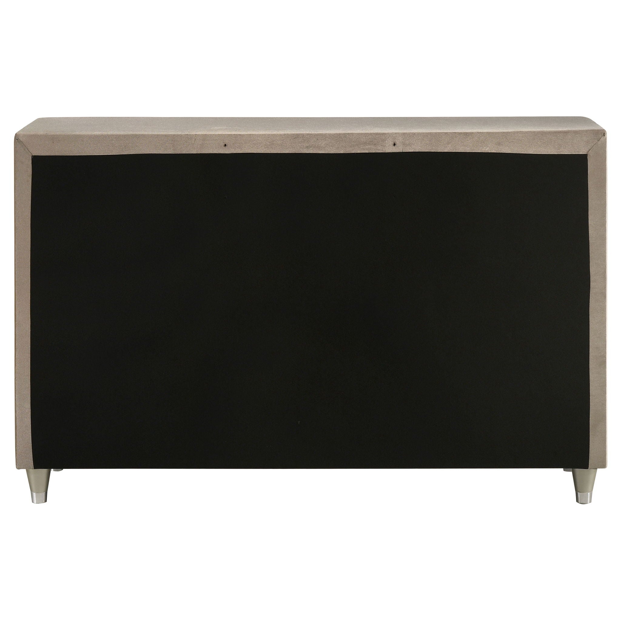 Antonella 7-drawer Upholstered Dresser Ivory and Camel
