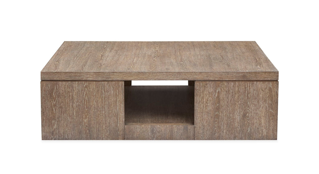Cypress - Square Cocktail Table With Casters - Spiced Brown