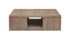 Cypress - Square Cocktail Table With Casters - Spiced Brown
