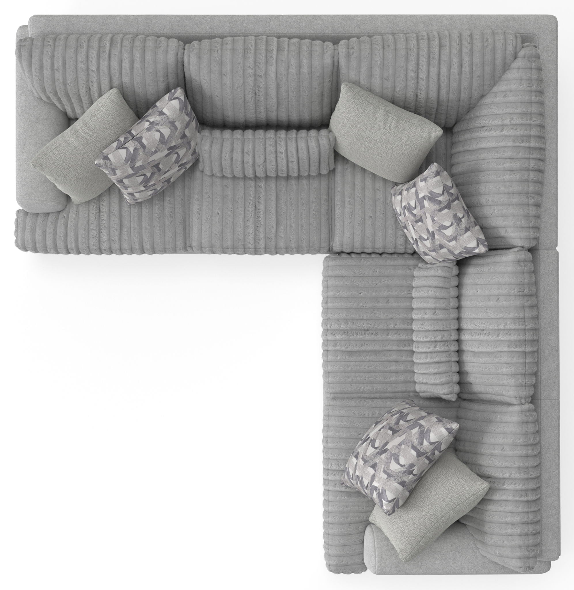Titan - Sectional With Comfort Coil Seating And Accent Pillows Included