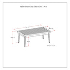 Palmetto - Outdoor Coffee Table - Light Teak