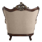Ragnar - Chair With 2 Pillows - Light Brown Linen & Cherry