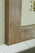 Waltleigh - Accent Mirror - Distressed Brown