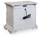 Bruchandi - Three Drawer Night Stand - Antique White