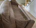 Beckley Place - 2 Seat Power Reclining Sofa With Adjustable Headrest - Earth