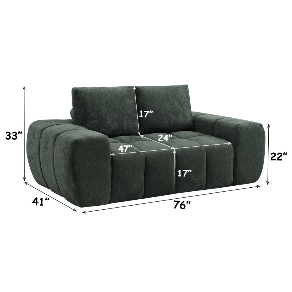 Medwin - Loveseat - Green