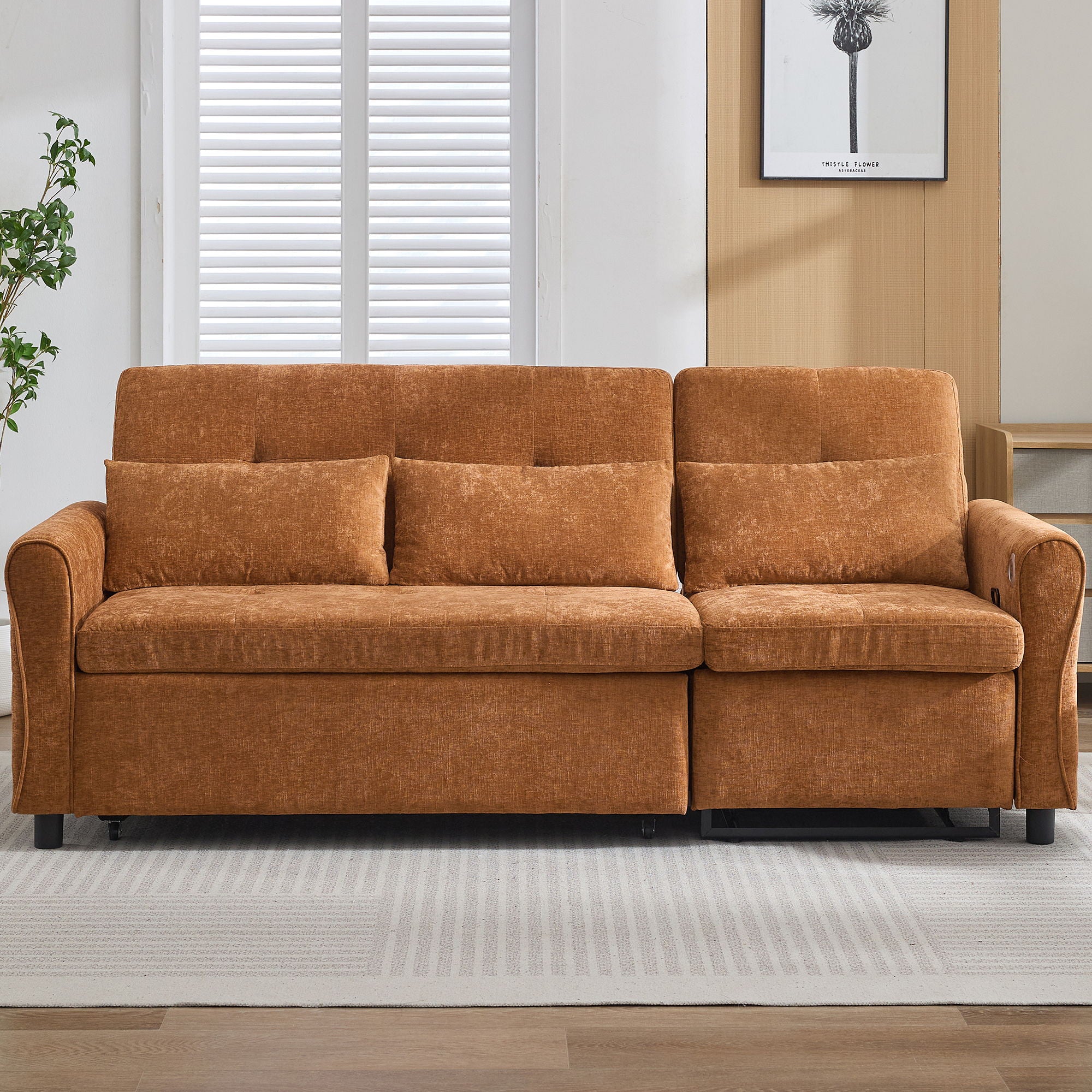 3 Seater Sofa Bed And Reversible Recliner