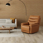 Oslo Antelope - Swivel Glider Recliner With Manual Footrest