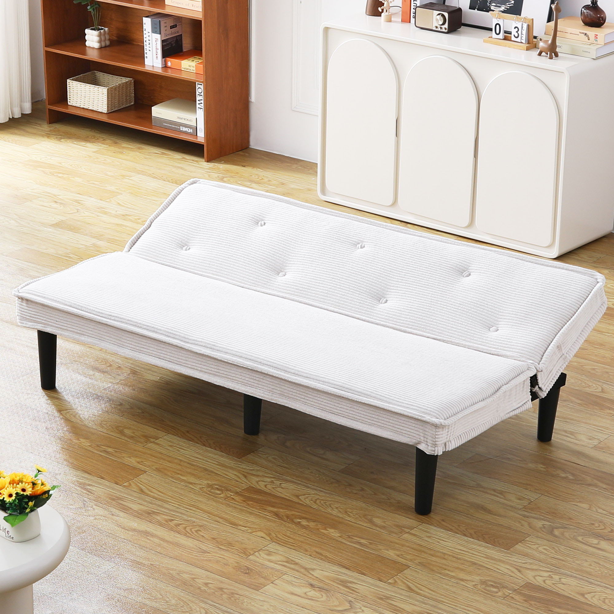 Versatile Sofa Bed With Solid Wood Frame