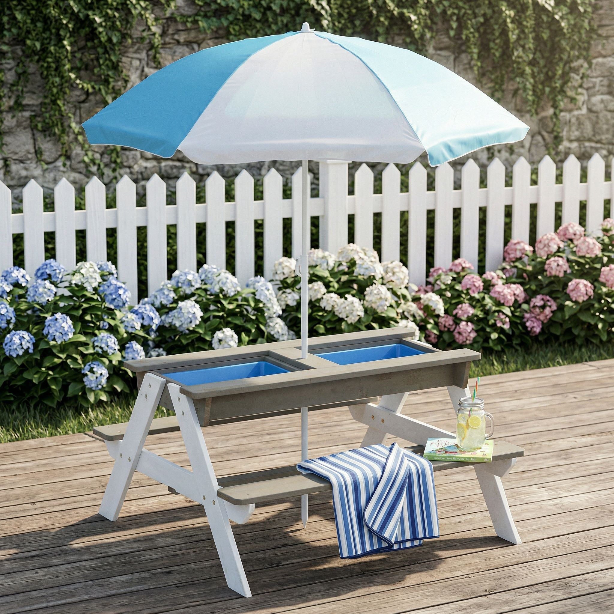 Kids Picnic Table With Sand And Water Table Conversion