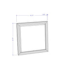 Moon - Smooth Mirror With LED - White