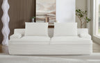 Nimbus - Oversized Full Foam 4 Seater Couch For Living Room Upholstered In Soft, Wide Armrests