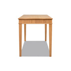 Dumont - Modern Farmhouse 1 Drawer Fluted Home Office Writing Desk - Natural Blonde
