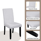 5 Piece Round Dining Table Set, Modern Dining Table And 4 Upholstered Chairs For Dining Room