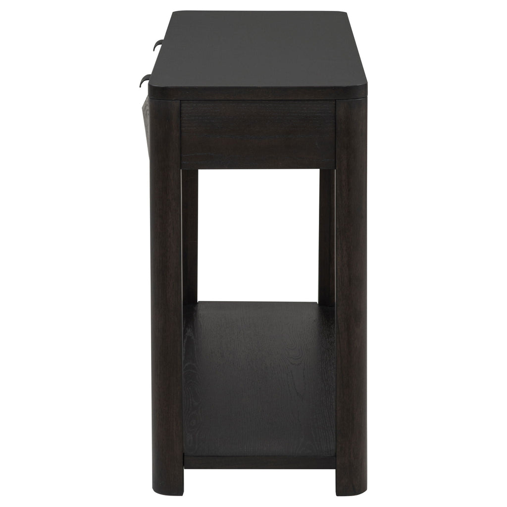 Marcelo Sofa Console Table with 2 Drawers and Shelf Coffee