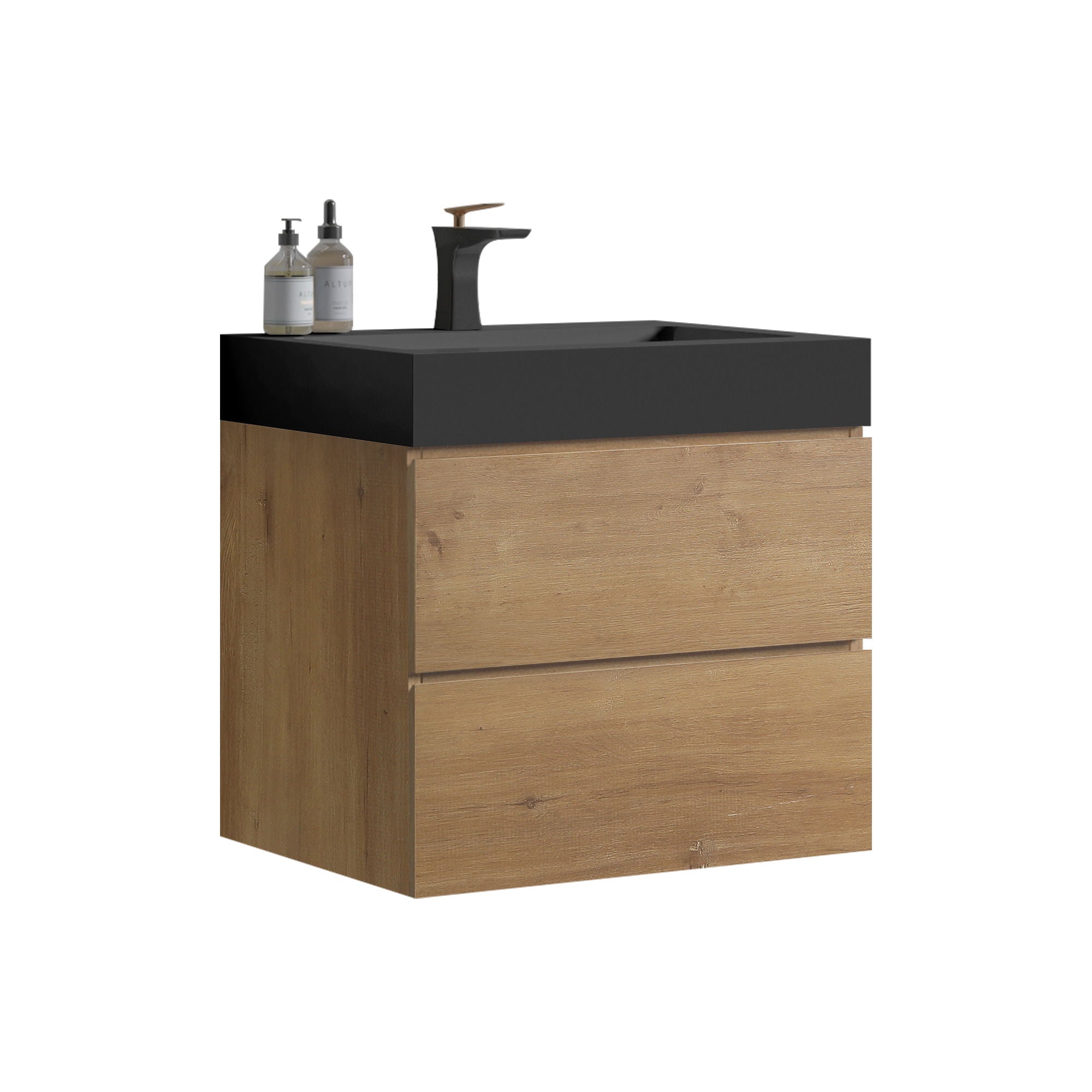 Alice - Bathroom Vanity With Sink, Large Storage, Wall Mounted