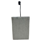 Fullar - Modular Console With Wireless Charger - Light Gary Chenille