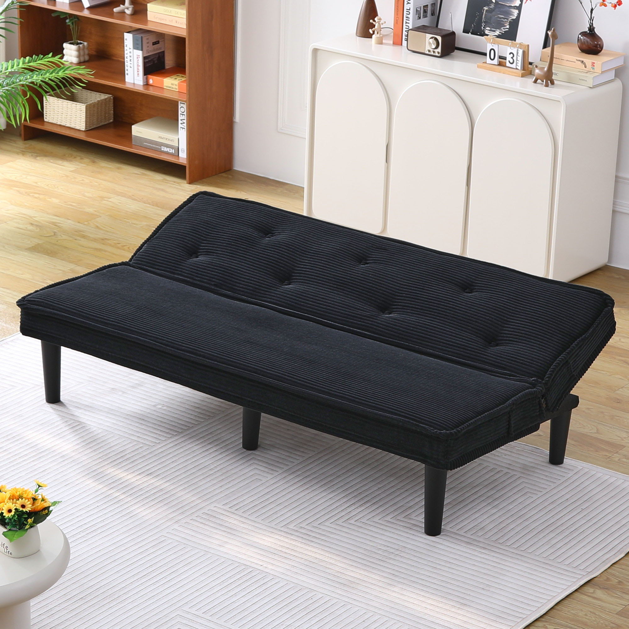 Versatile Sofa Bed With Solid Wood Frame