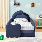 Cute Dinosaur Shaped Bed With Safety Guardrail, Toddler Frame