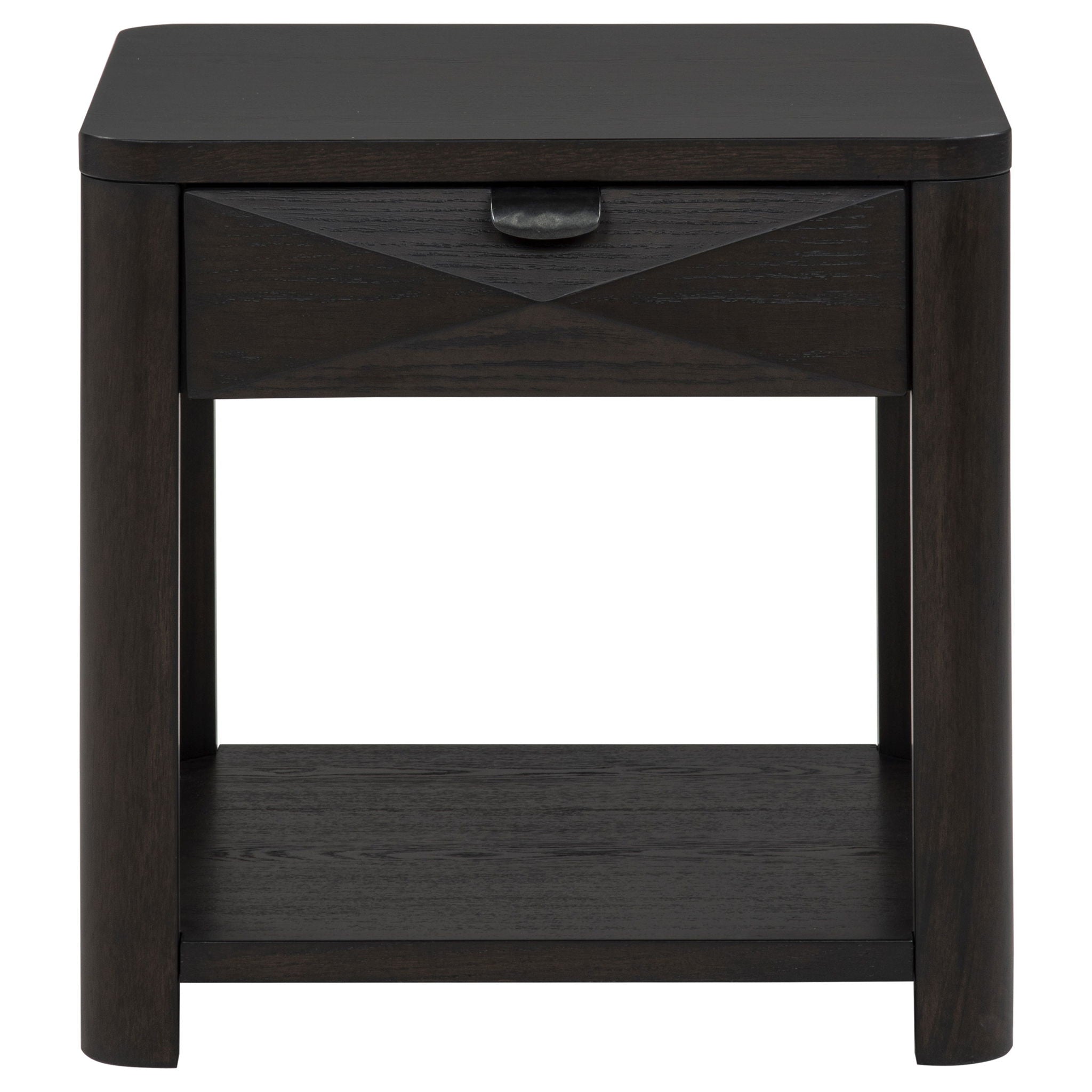 Marcelo Wood End Table with Drawer and Shelf Coffee