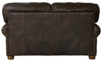 Roberto - Leather Loveseat - Cocoa