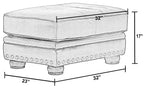 Roberto - Leather Ottoman - Cocoa