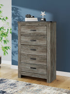 Frandern - Five Drawer Chest - Gray
