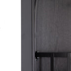 Full Length Standing Mirror, 360° Swivel Floor Mirror For Bedroom - Black
