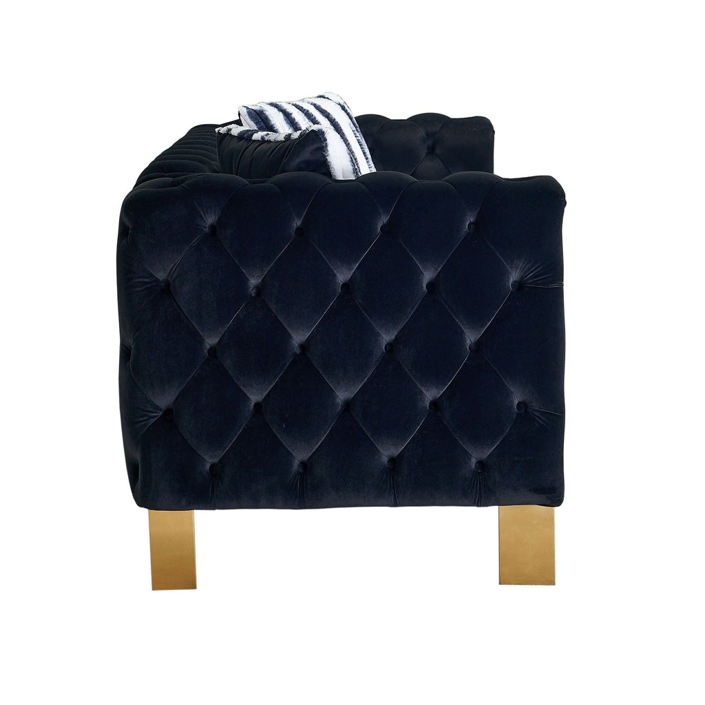 Chesterfield - Modern Tufted Living Room Sofa, 84.25''W Couch