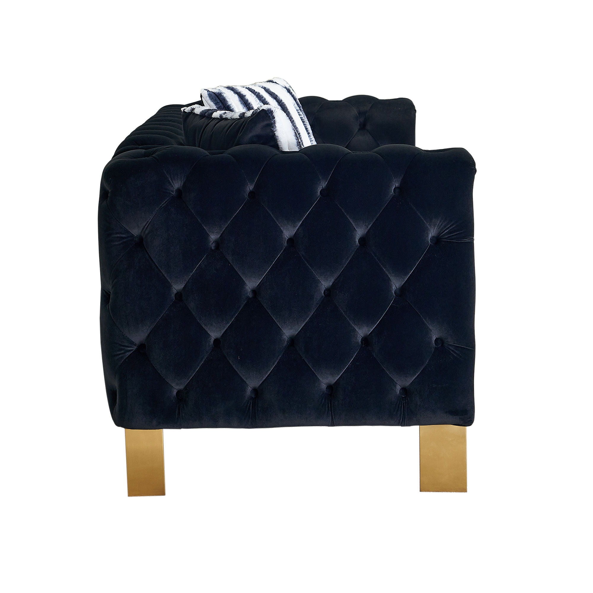Chesterfield - Modern Tufted Living Room Sofa, 84.25''W Couch