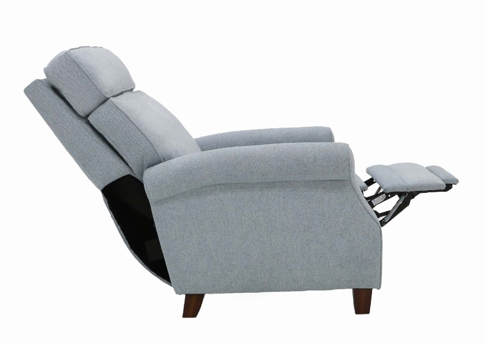 Owen - Recliner-Push Through The Arms Janelle-Slate - Gray