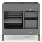 Bathroom Vanity With 2 Drawers And Tip-Out Drawer, Storage Cabinet