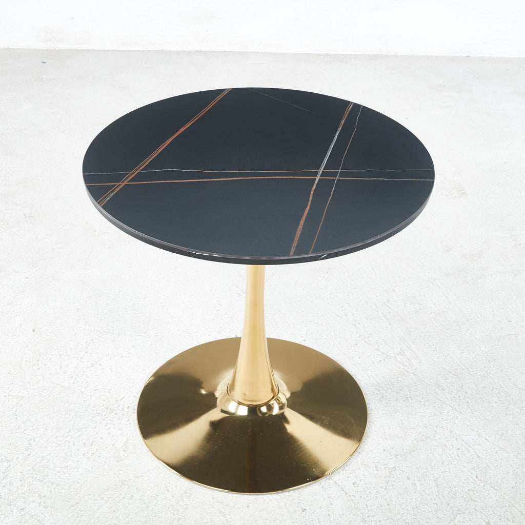 Mid-Century Tulip Table With Round Top, Pedestal Base