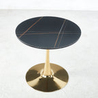 Mid-Century Tulip Table With Round Top, Pedestal Base