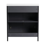 Contemporary Freestanding Bathroom Vanity With Adjustable Shelves