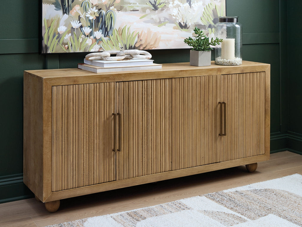 Niam - Accent Cabinet - Light Antique Beige