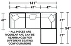 Posh - Modular Sectional And Ottoman