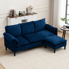 Convertible Combination Sofa With Footstools With Storage