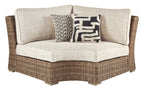 Beachcroft - Curved Corner Chair w/Cushion - Beige
