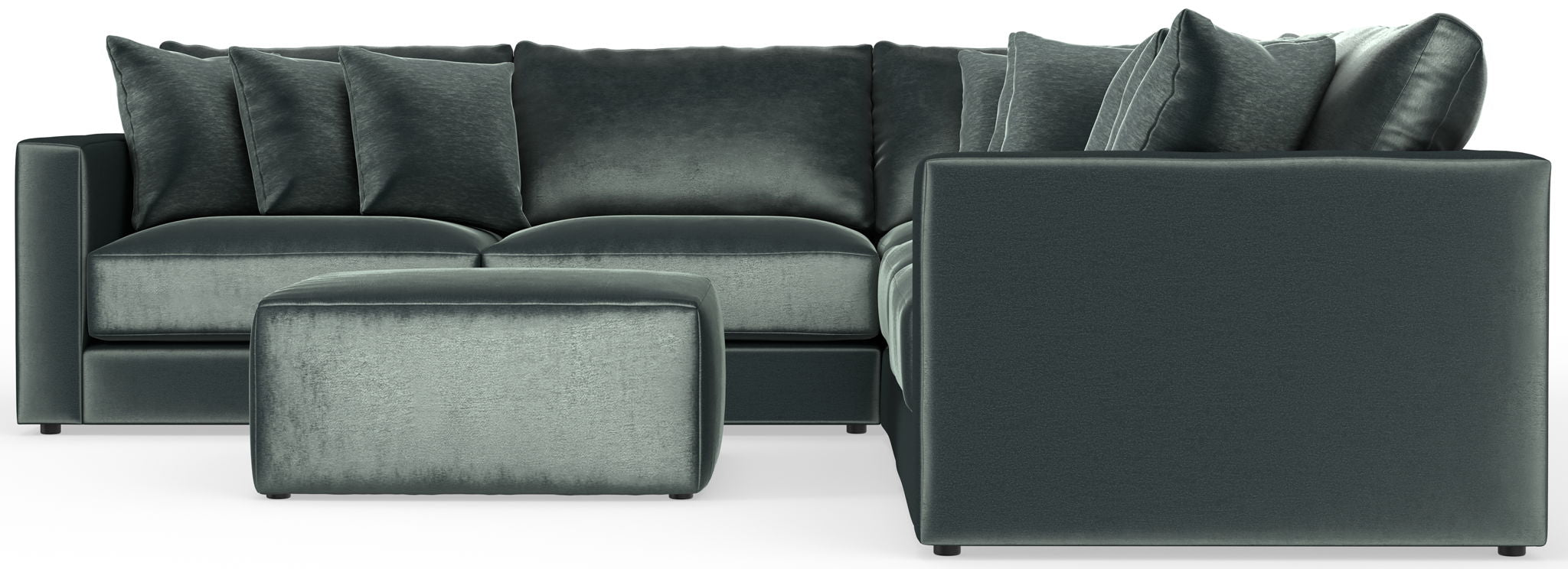 Remington - Modular Sofa And Cocktail Ottoman - Pine