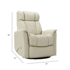 Bentley - Swivel Glider Recliner With Manual Adjustable Headrest & Footrest