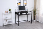 Console Table Narrow Modern Entryway Table Small Behind Couch Table Skinny Sofa Table Hallway Table For Living Room - Black