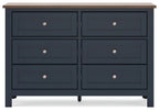 Landocken - Dresser - Brown / Blue