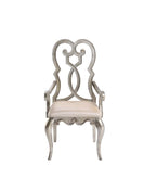 Esteban - Arm Chair (Set of 2) - Ivory Velvet & Antique Champagne
