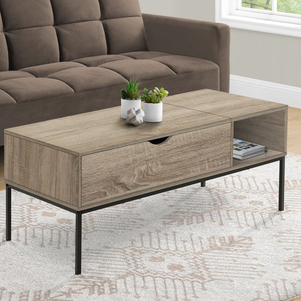 Table, Rectangular, Cocktail, Functional Lift-Top, Contemporary & Modern
